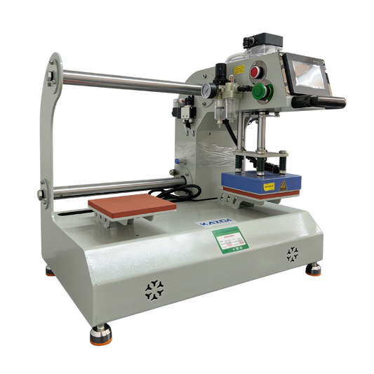 PLANCHA TERMICA DE 2 ESTACIONES DE 15X15 CM NEUMÁTICA AUTOMÁTICA