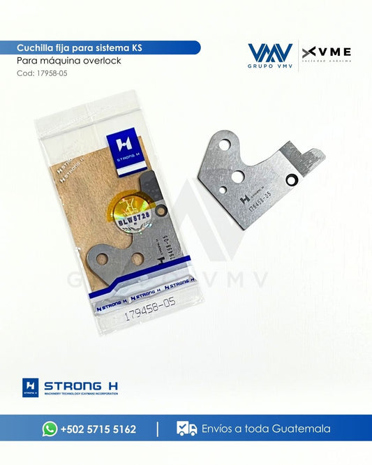 Cuchilla Fija para sistema KS de máquina Overlock