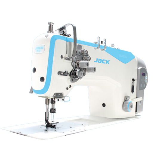 MÁQUINA DE COER PLANA PUNTADA RECTA AUTOMÁTICA 2 AGUJAS JACK JK-58420B-005C