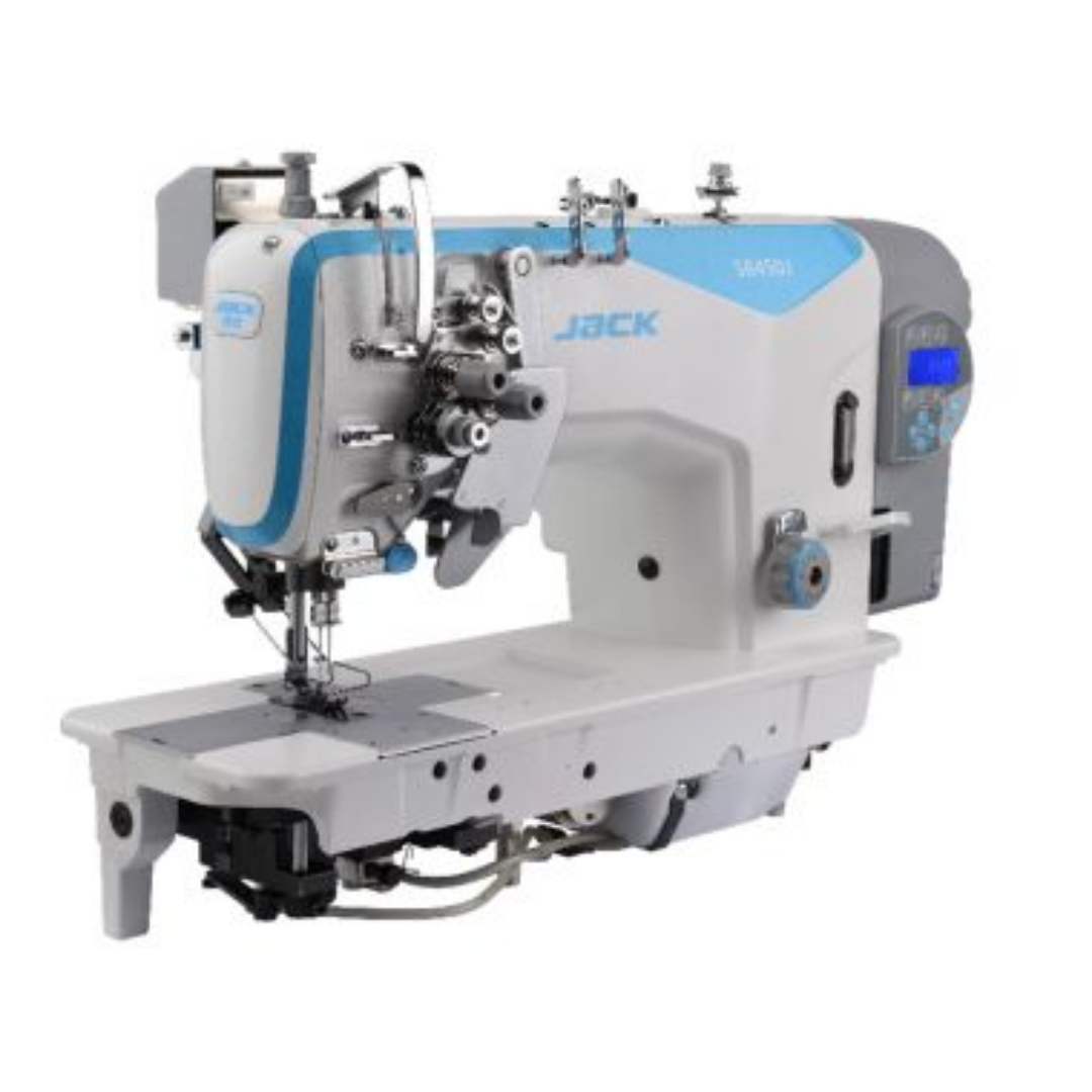 MÁQUINA DE COSER PLANA PUNTADA RECTA AUTOMÁTICA 2 AGUJAS SPLIT BAR JACK JK-58750J-405E