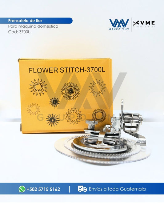 PRENSATELA DE FLOR PARA MÁQUINA PLANA DOMÉSTICA