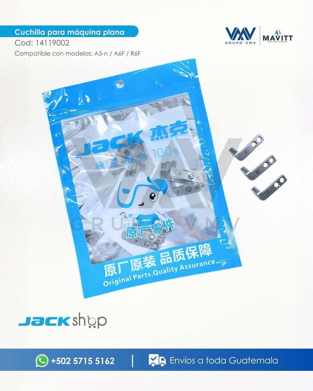 Cuchilla Para máquina de coser Plana