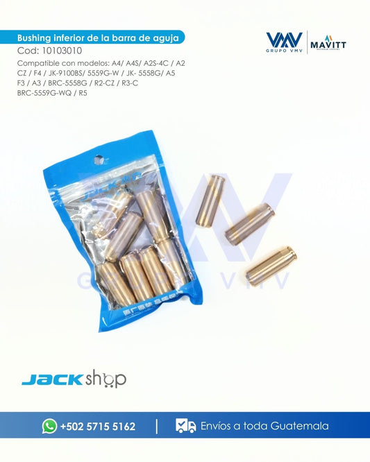 Bushing inferior de barra de aguja para Máquina de coser Plana COD:10103010