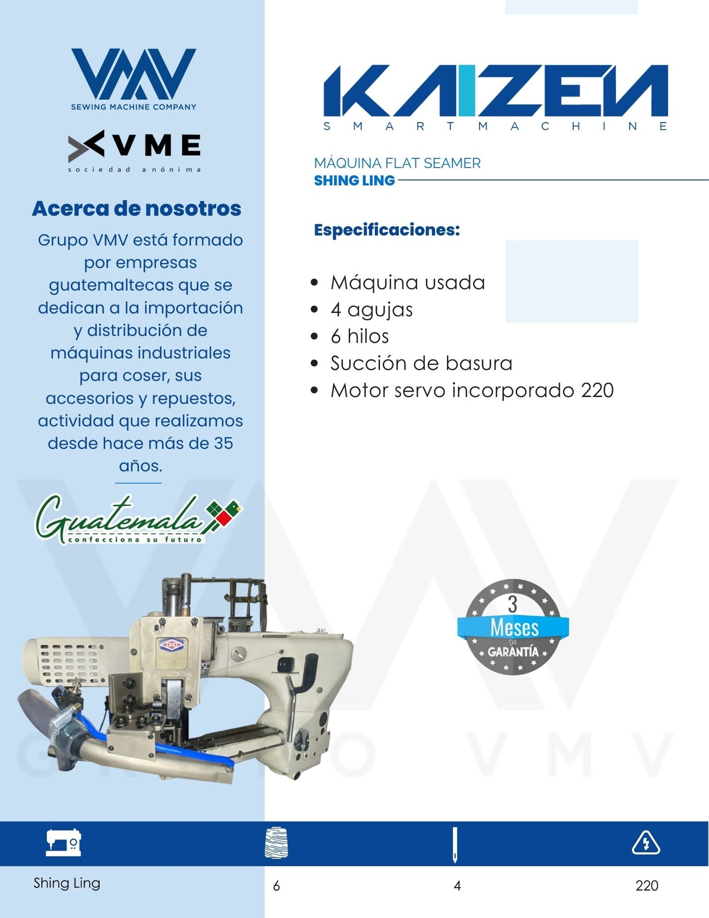 MÁQUINA FLAT SEAMER SHING LING