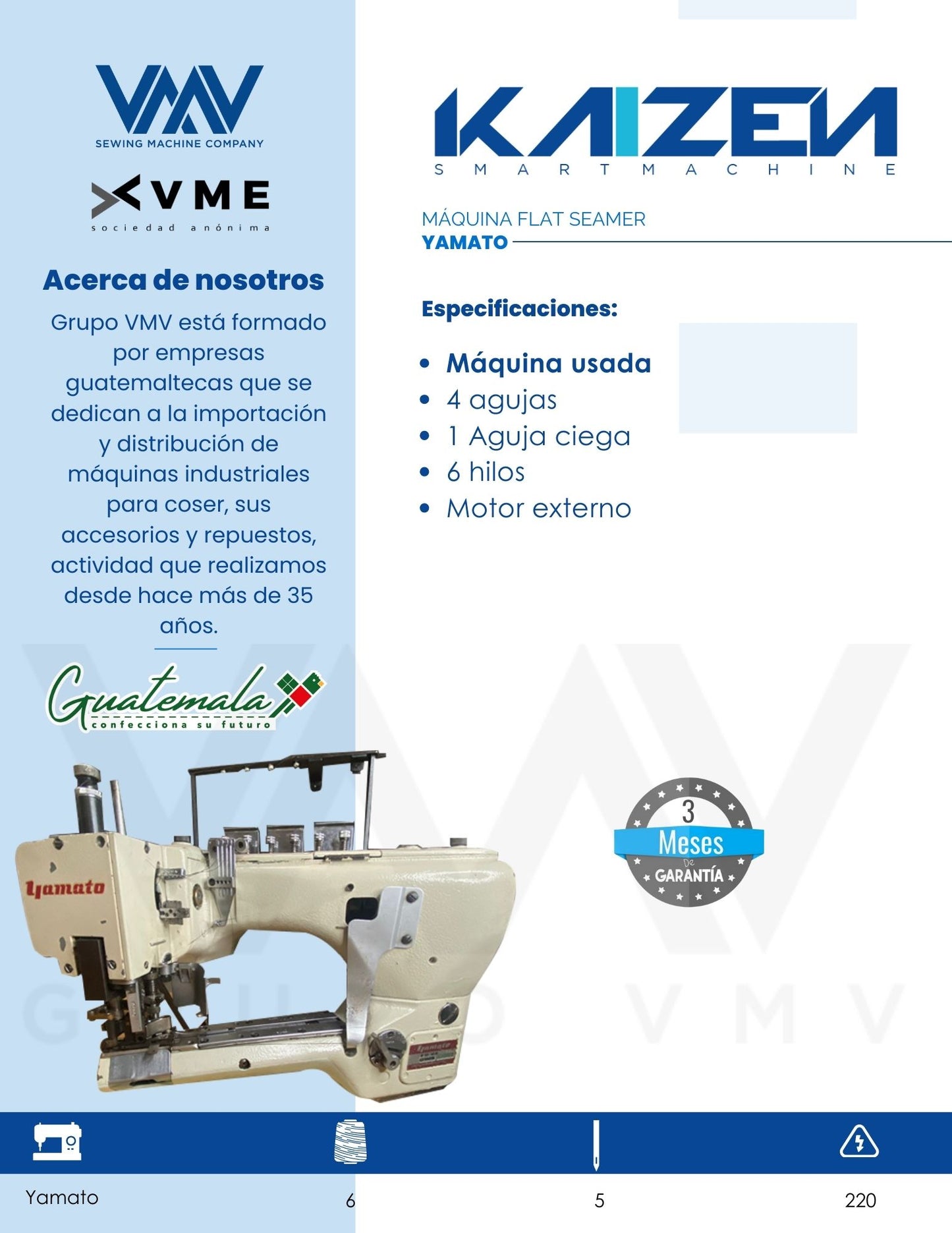 MÁQUINA DE COSER  FLAT SEAMER YAMATO