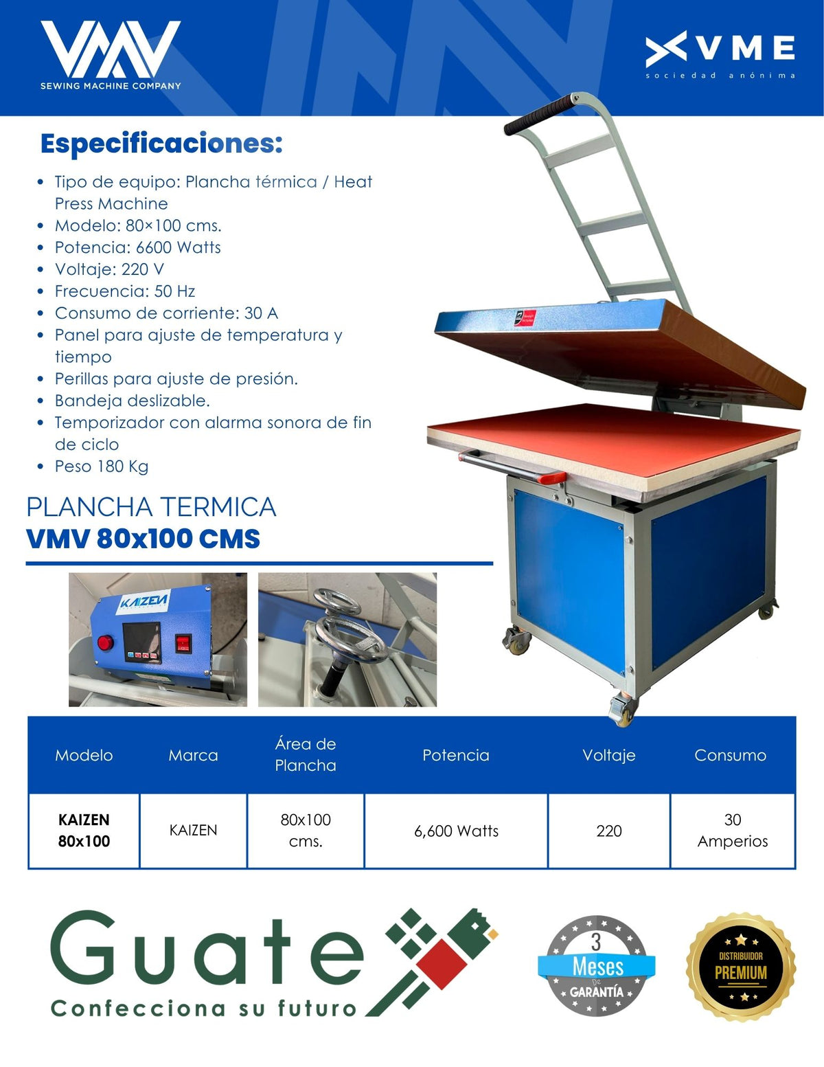 PLANCHA TERMICA DE 100X80