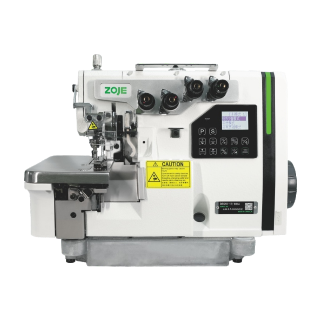 Máquina de coser Overlock de 4 hilos automática Neumática Zoje B8510-13MD4/02