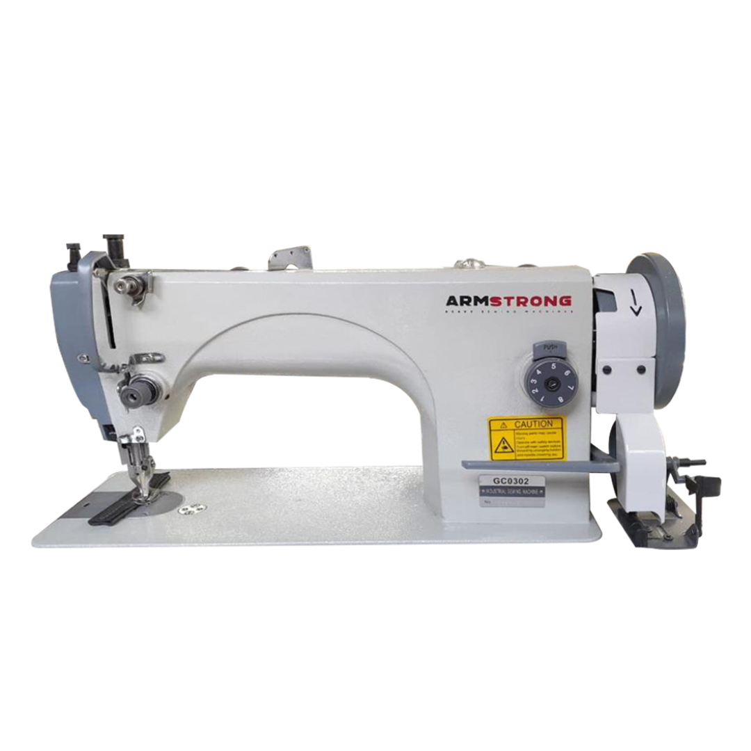 MÁQUINA DE COSER PLANA PUNTADA RECTA DOBLE ARRASTRE ARMSTRONG GC-302