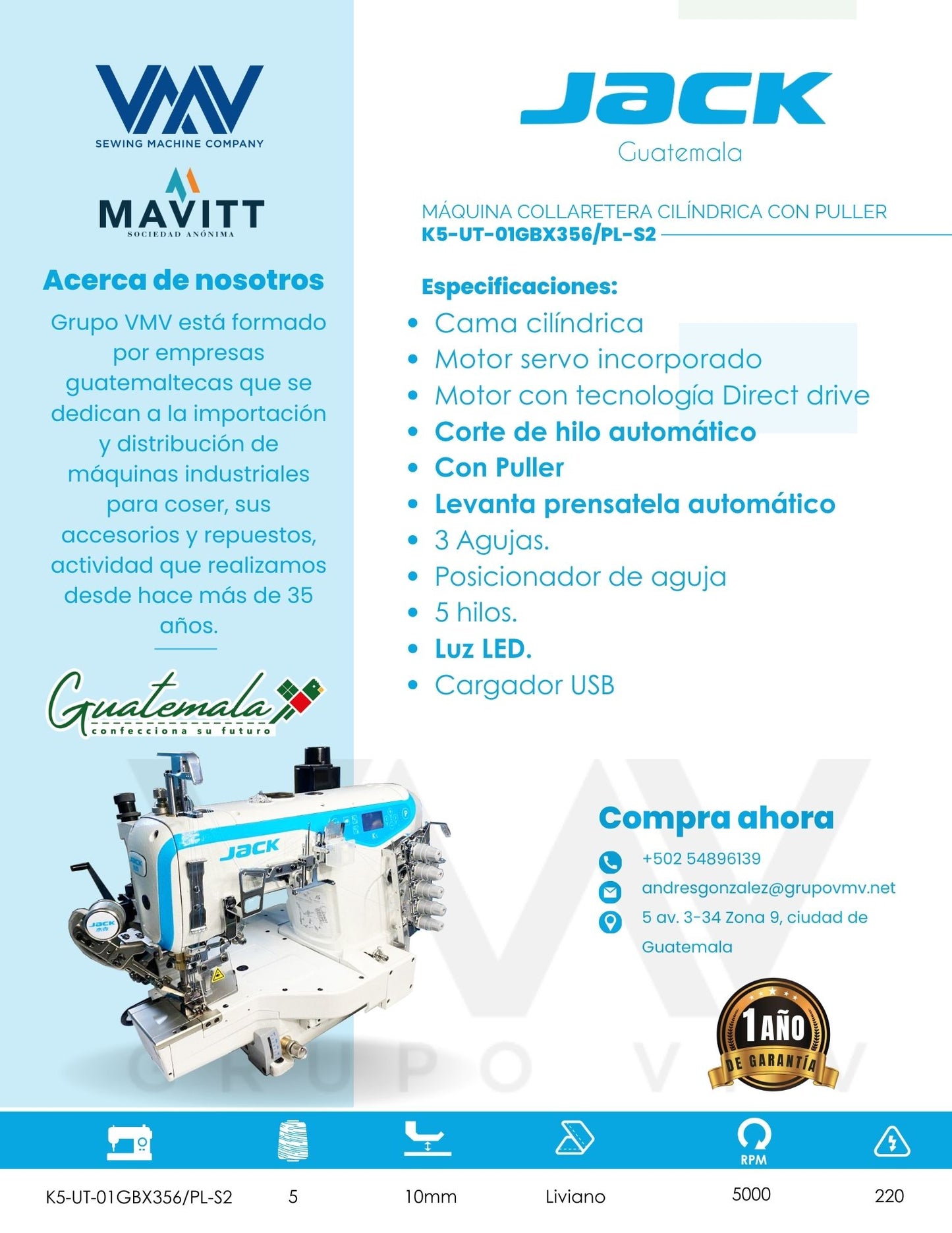 MÁQUINA COLLARETERA CILÍNDRICA CON PULLER JACK K5-UT-01GBX356/PL-S2