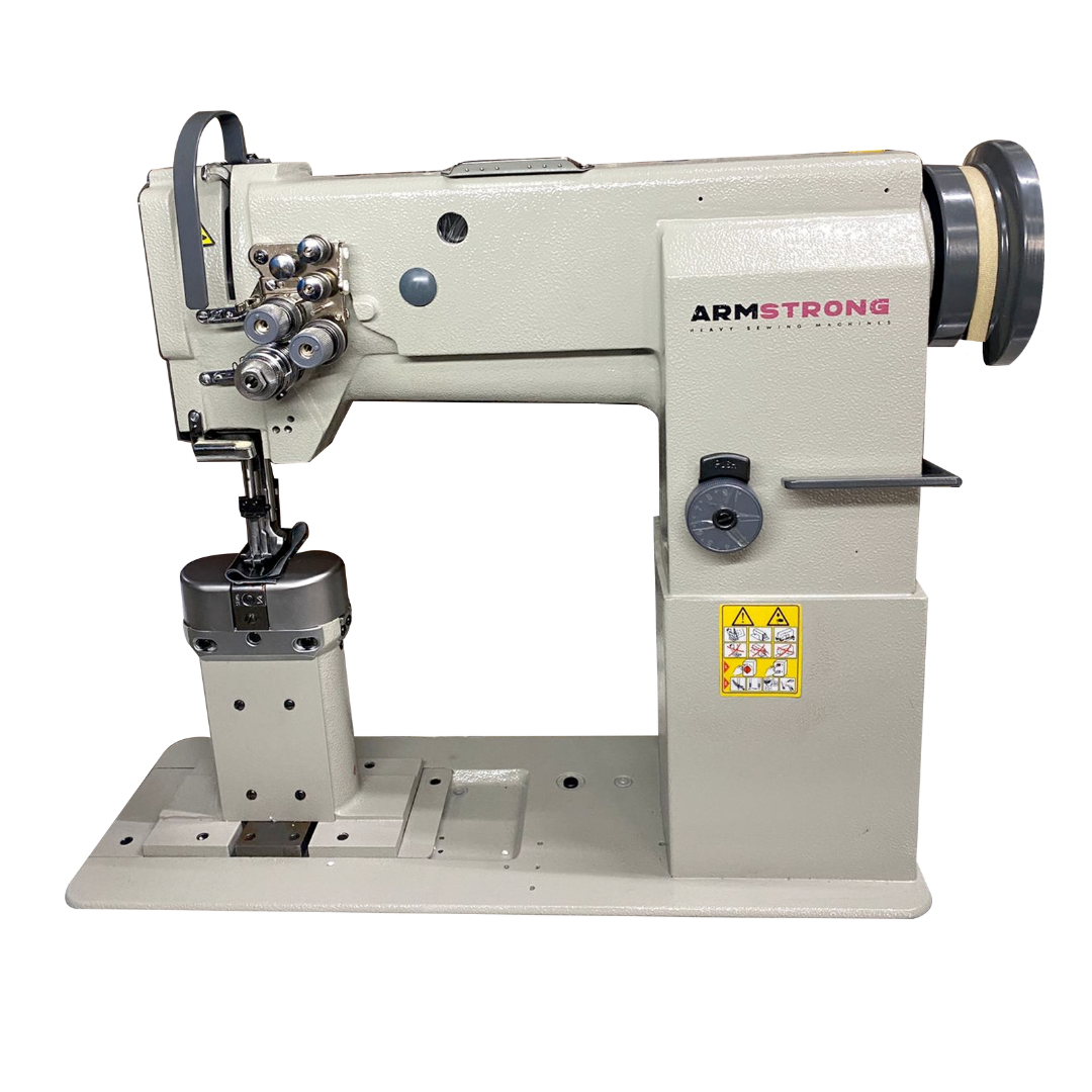 MÁQUINA DE COSER DE POSTE TRIPLE ARRASTRE ARMSTRONG 2 AGUJAS