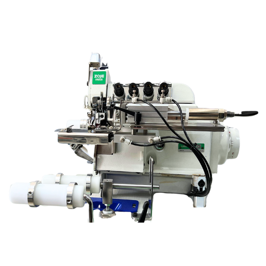 Máquina de coser Overlock Cilíndrica con puller Neumático.
